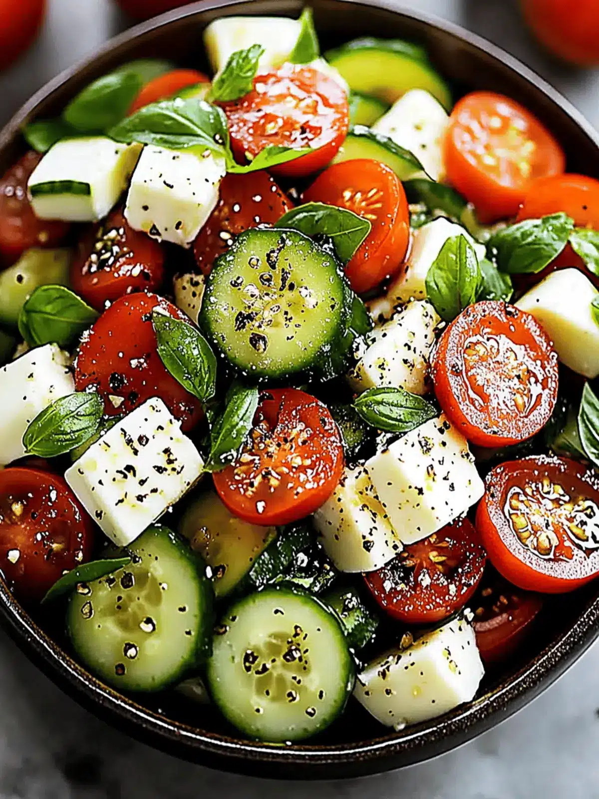 Tomato Cucumber Mozzarella Salad: Your Ultimate Summer Refresh! Tomato Cucumber Mozzarella Salad