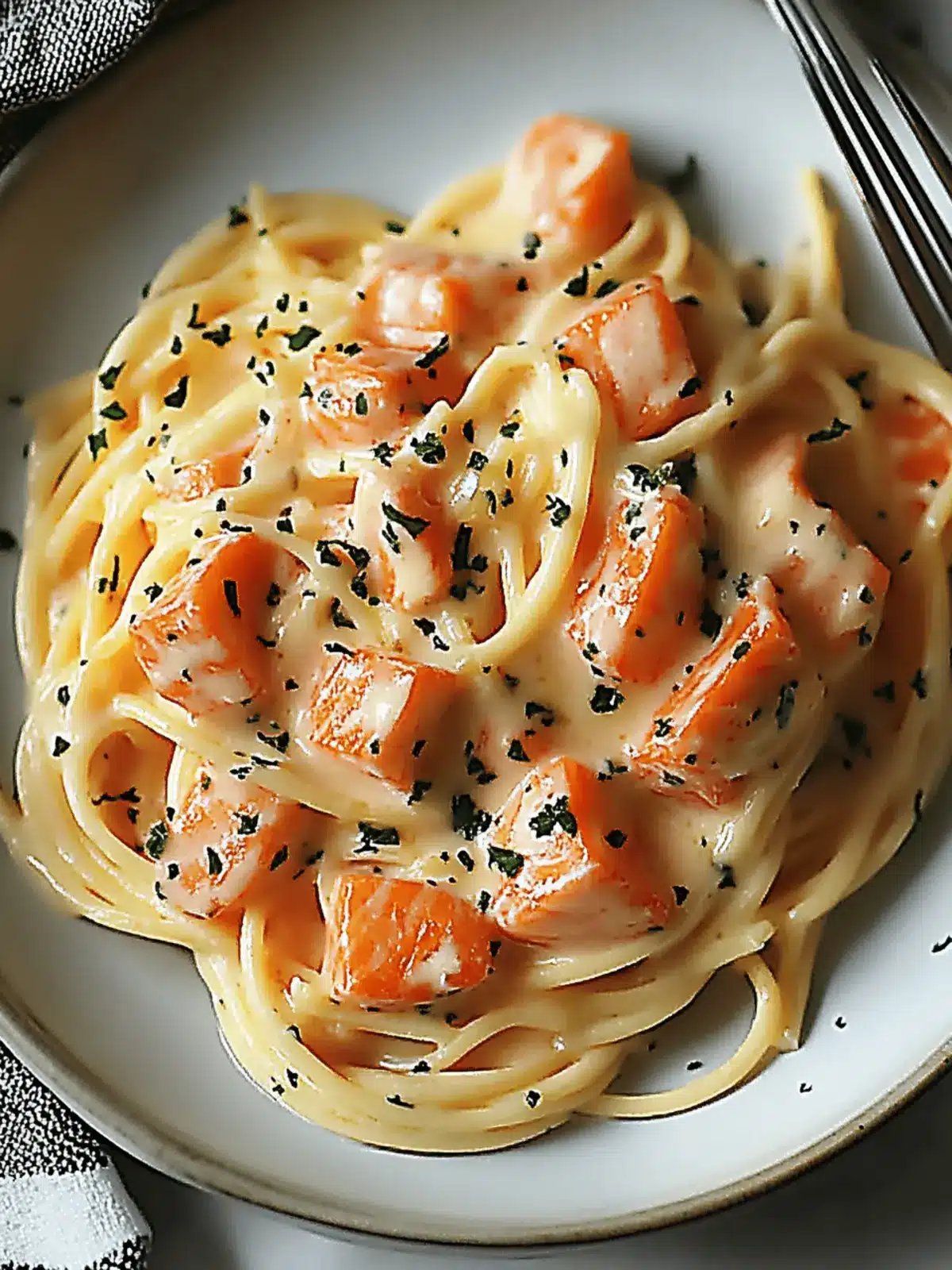 Smoked Salmon Carbonara