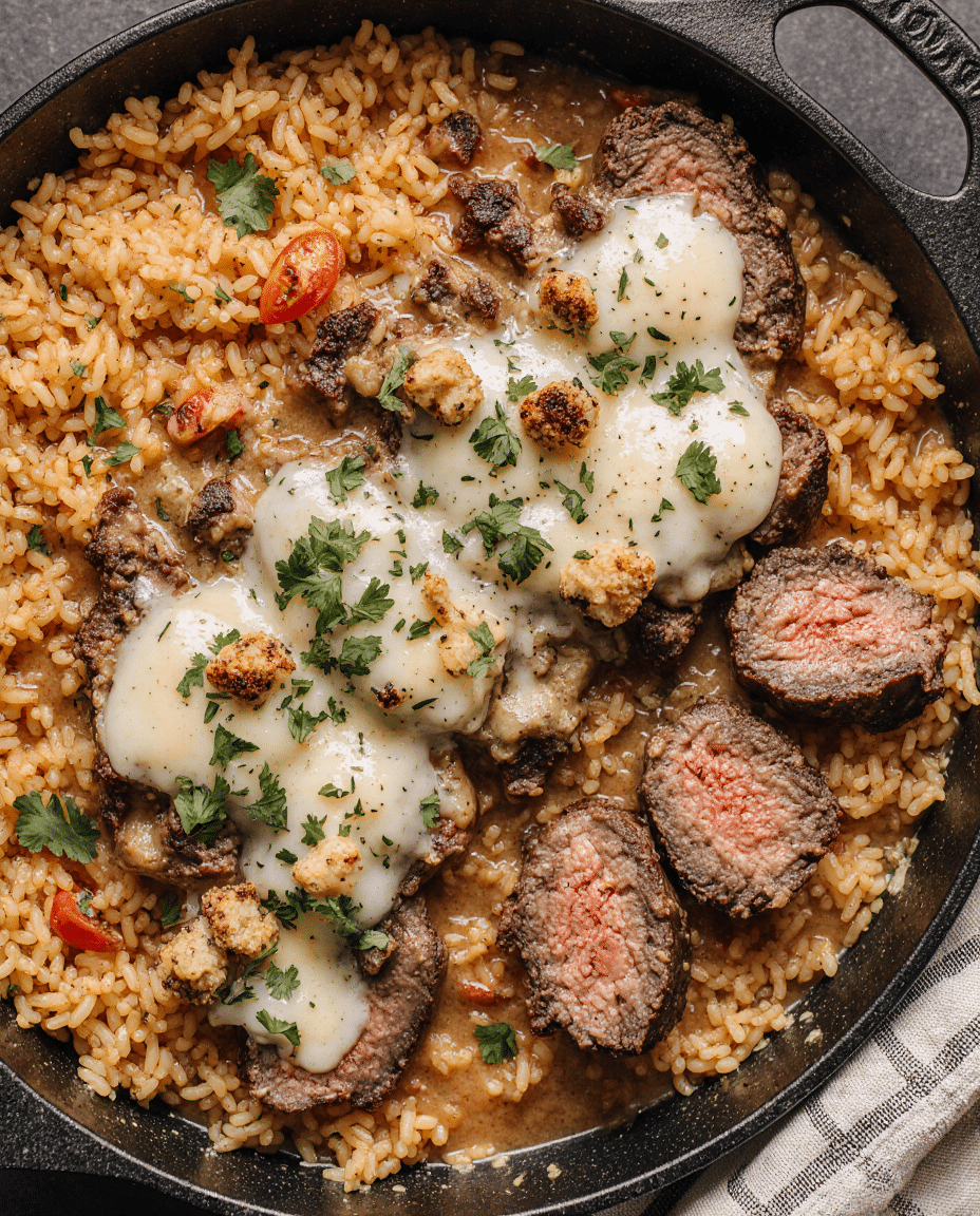 Steak Queso Rice Bowl