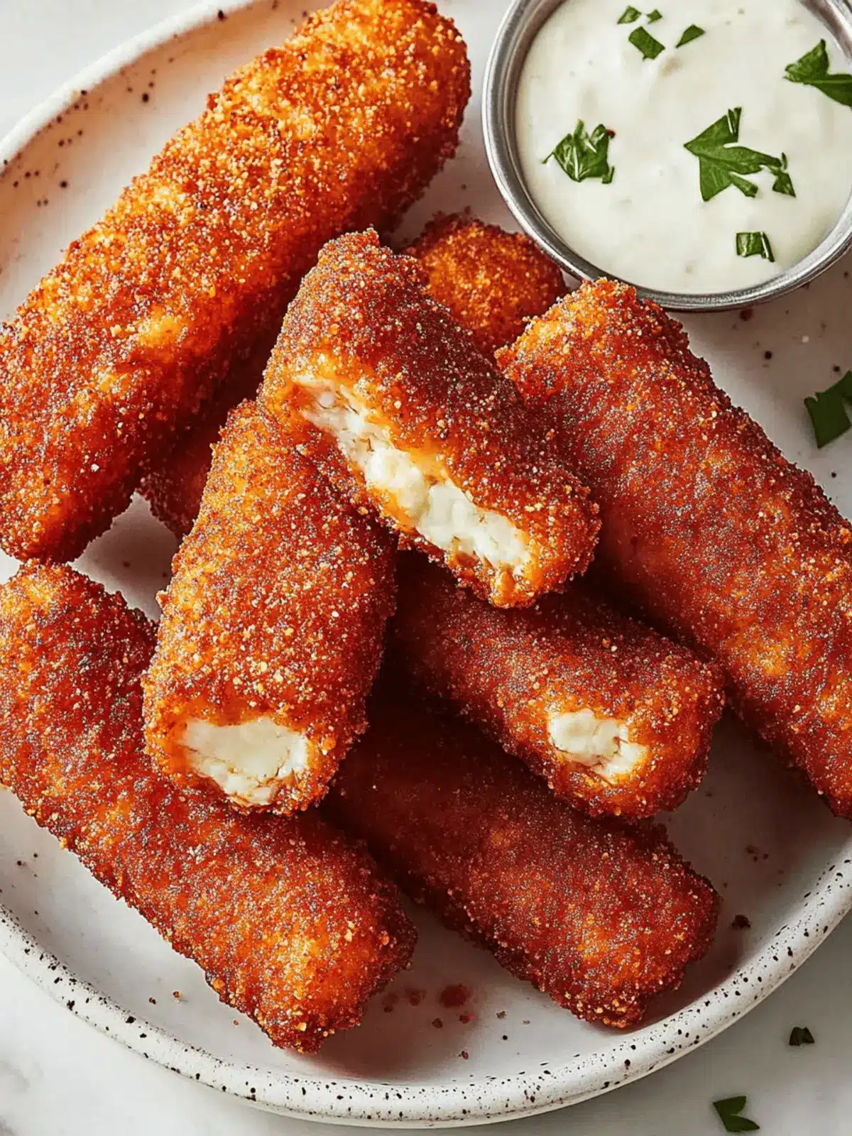 Nashville Hot Mozzarella Sticks