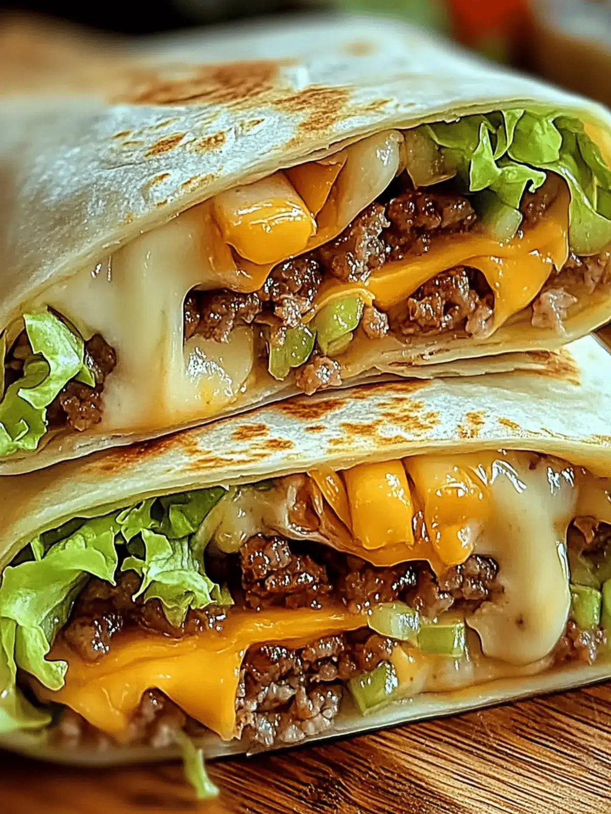Homemade Big Mac Wraps