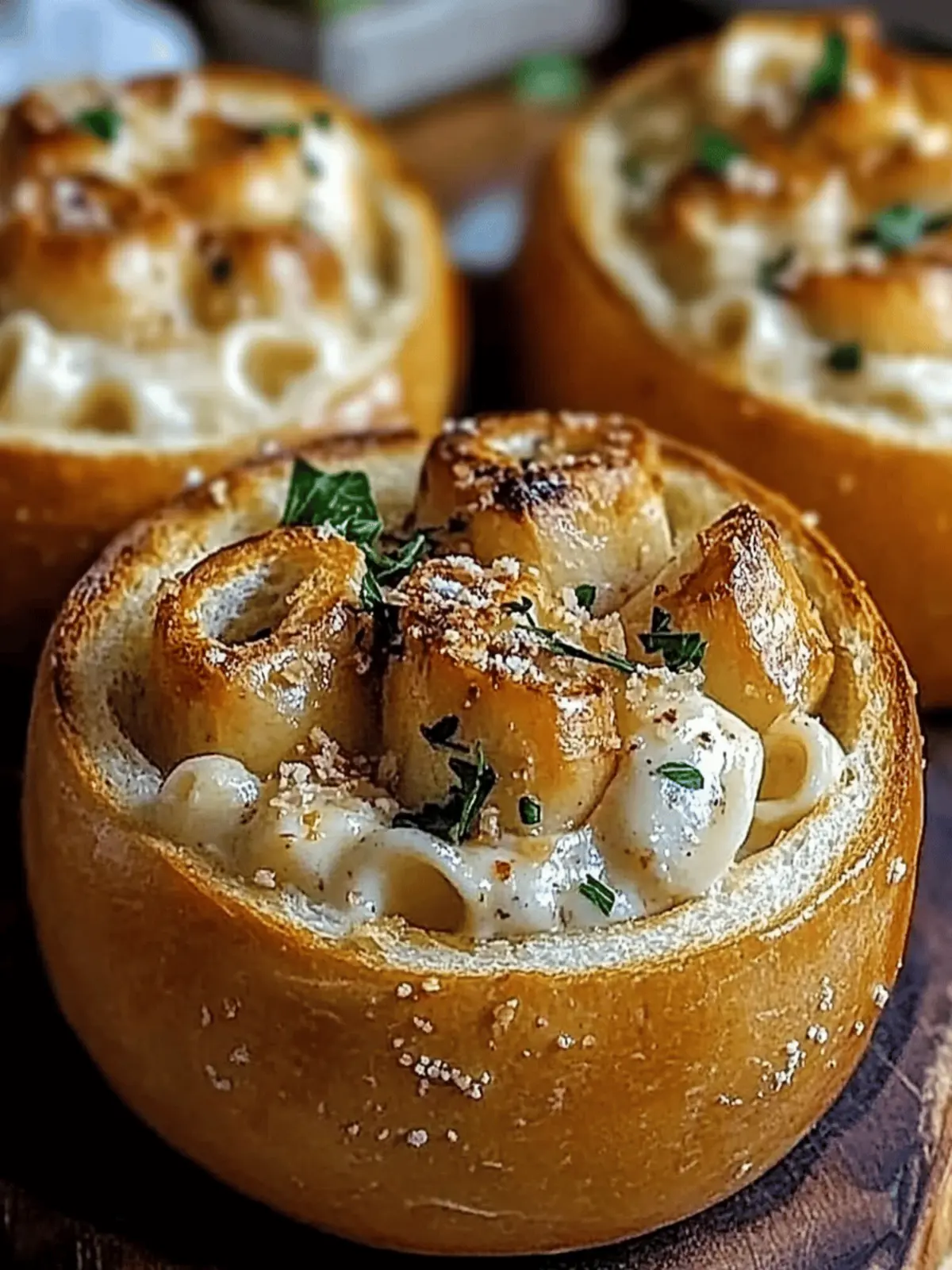 Ultimate Chicken Alfredo Garlic Bread Bowls for Cozy Nights Chicken Alfredo Garlic Bread Bowls
