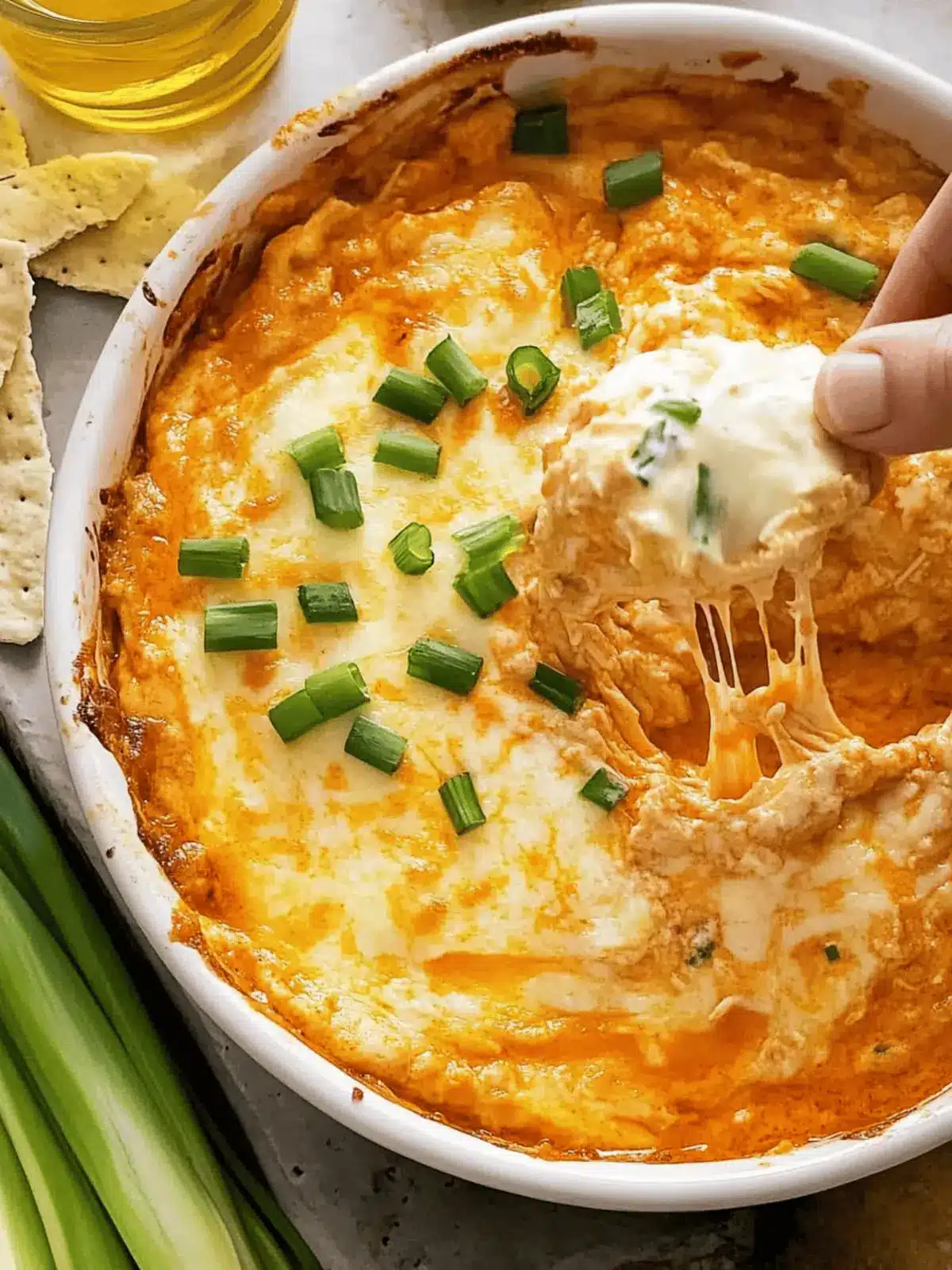 Spicy & Creamy Buffalo Chicken Dip