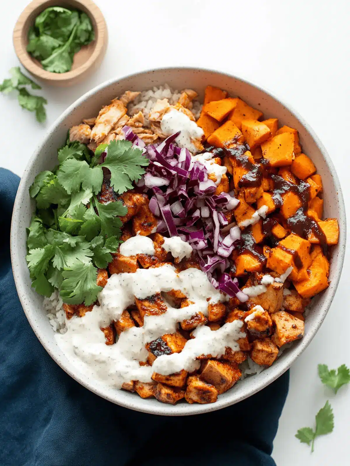 BBQ Chicken Sweet Potato Bowl