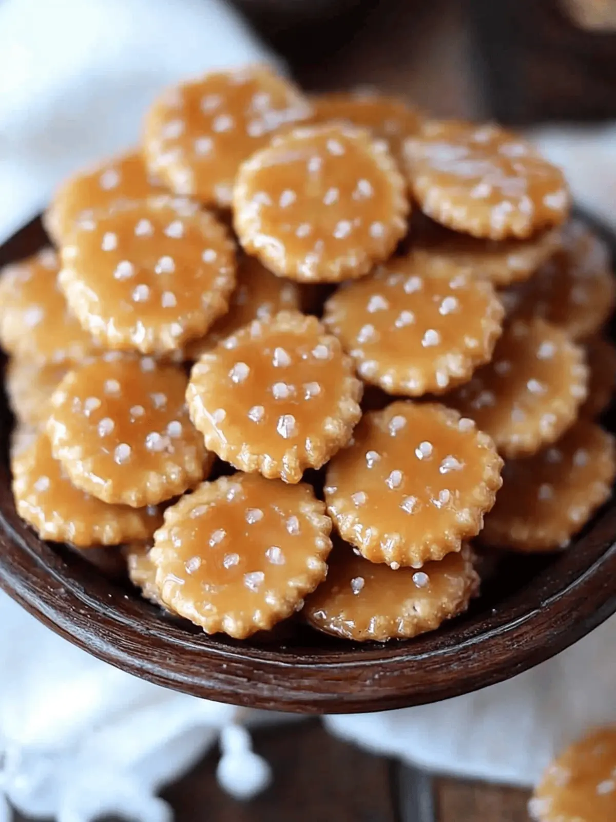 Salted Caramel Cracker Bites