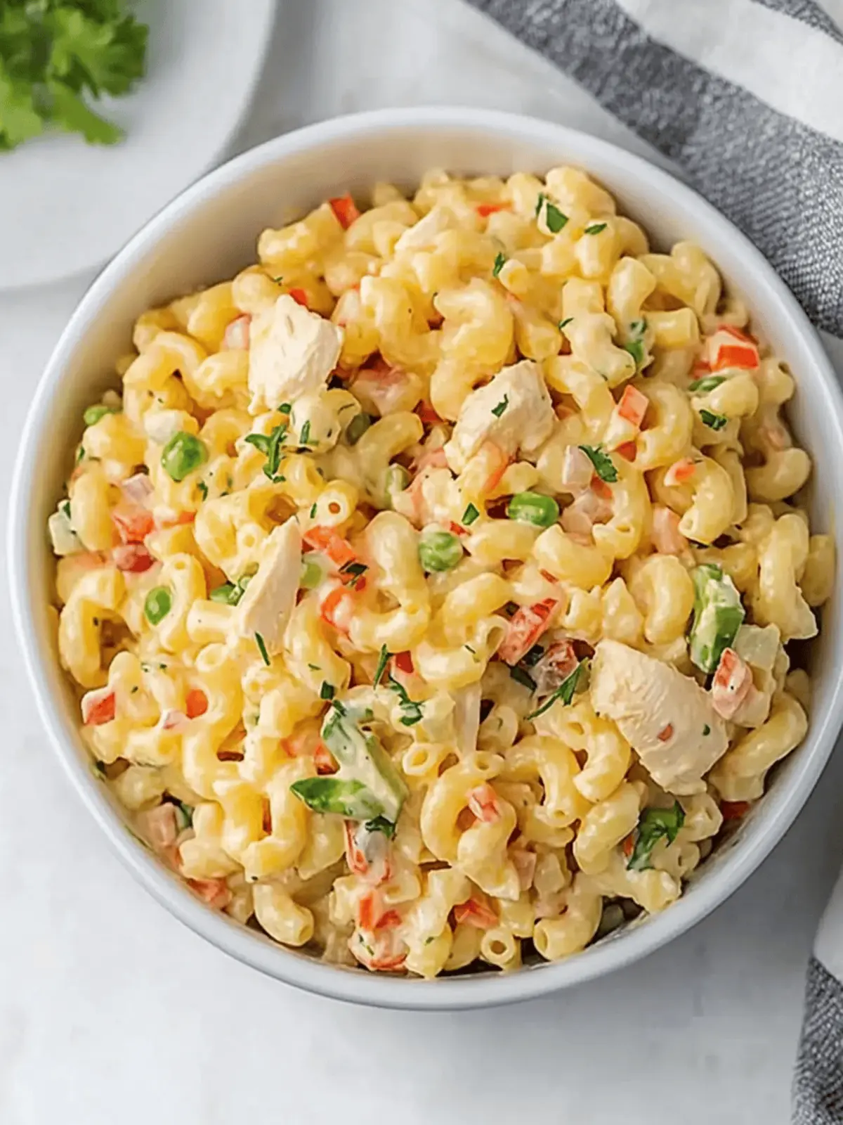 Delicious Chicken Macaroni Salad for Effortless Summer Gatherings Chicken Macaroni Salad