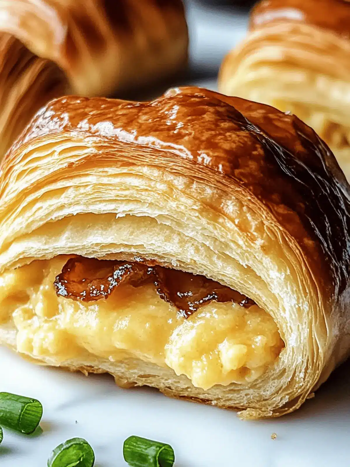 Maple Mustard Croissant Breakfast Sandwiches
