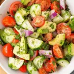 Cucumber Tomato Avocado Salad