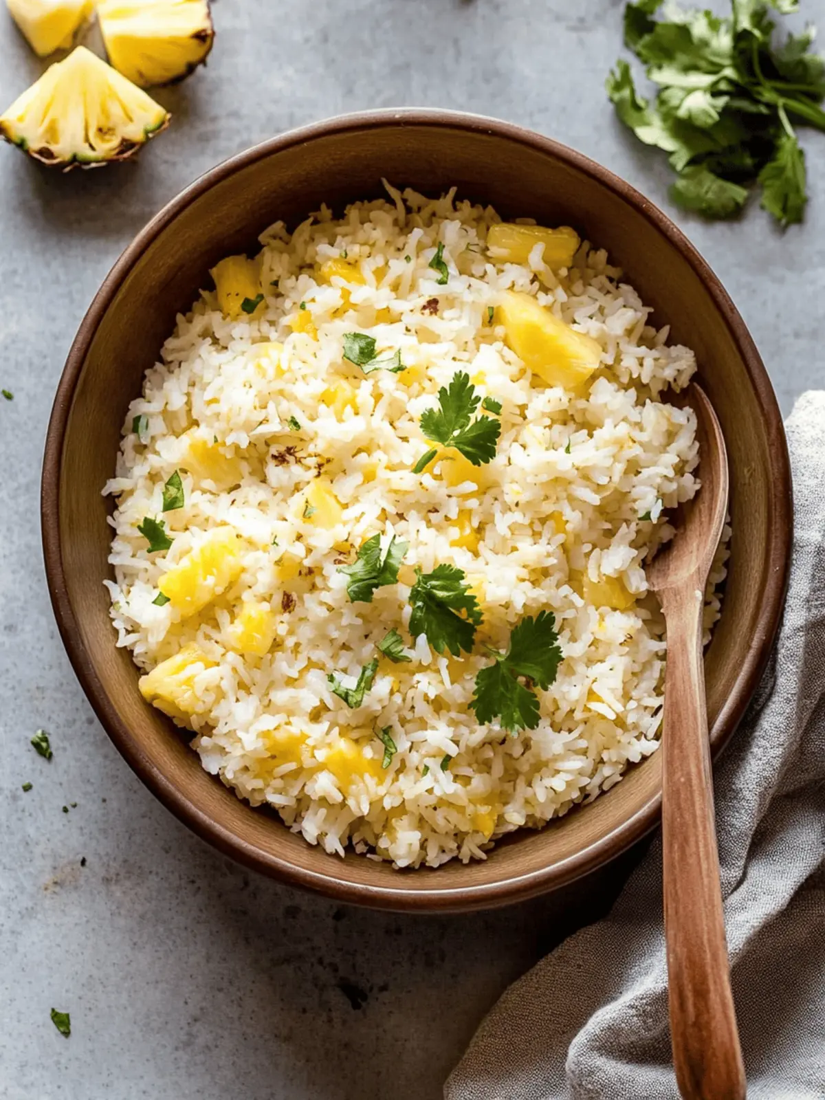 Delicious Tropical Coconut Pineapple Rice for Easy Entertaining