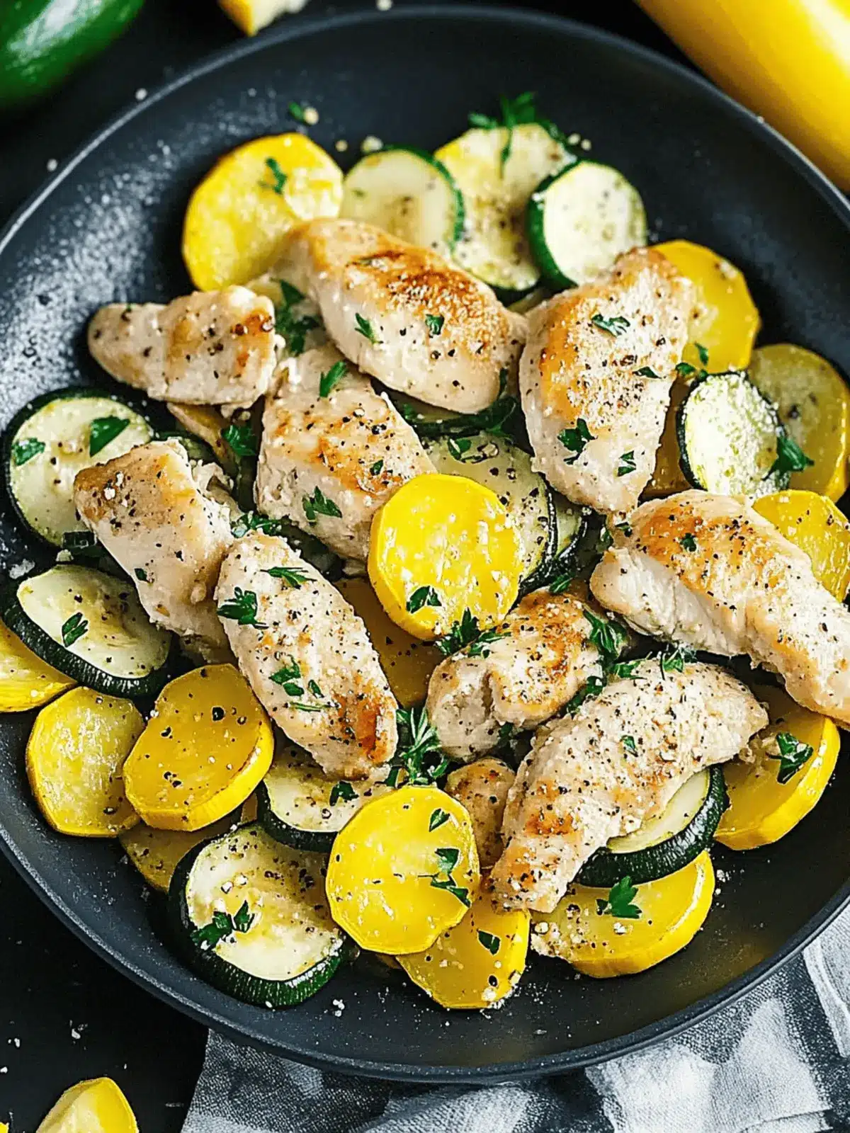 Savor Chicken with Zucchini and Squash for a Wholesome Dinner