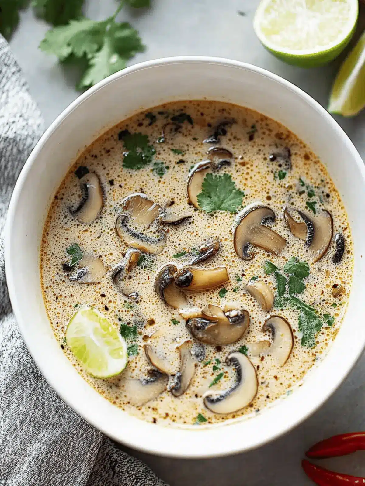 Thai Coconut Soup with Mushrooms