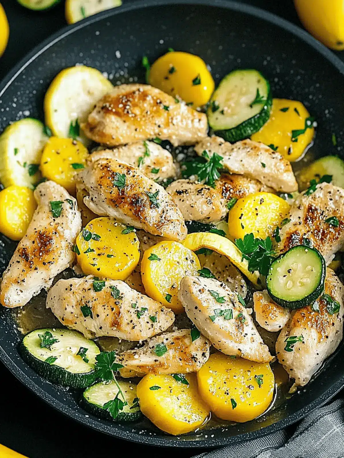 Savor Chicken with Zucchini and Squash for a Wholesome Dinner