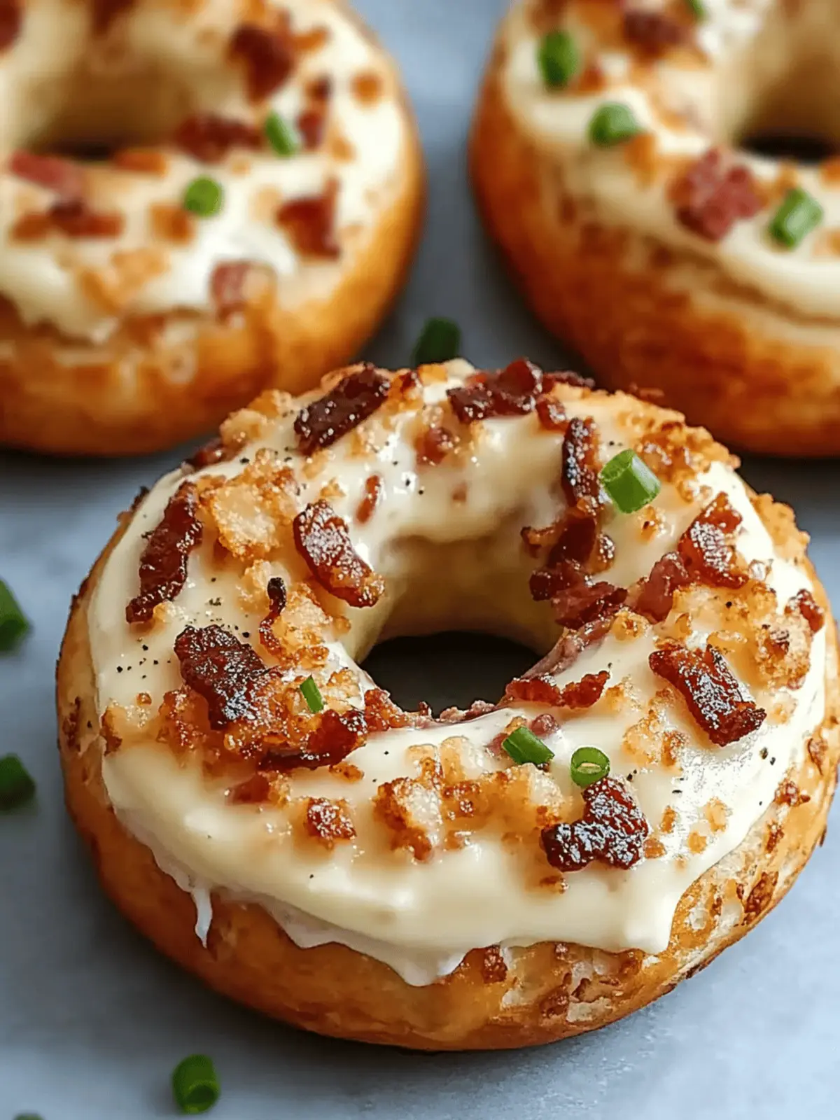 Bacon Cream Cheese Bagels