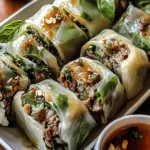Thai Basil Beef Rolls