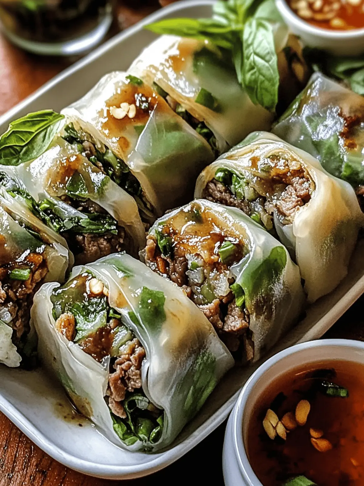 Savory Thai Basil Beef Rolls That Impress Every Time Thai Basil Beef Rolls