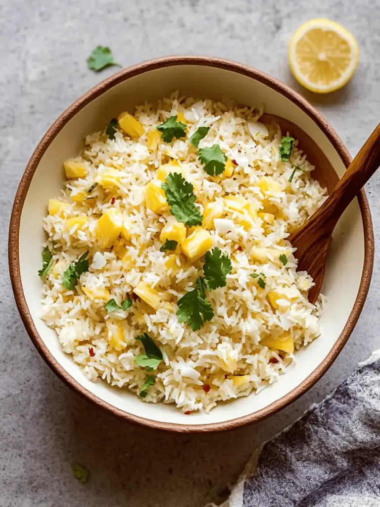 Tropical Coconut Pineapple Rice