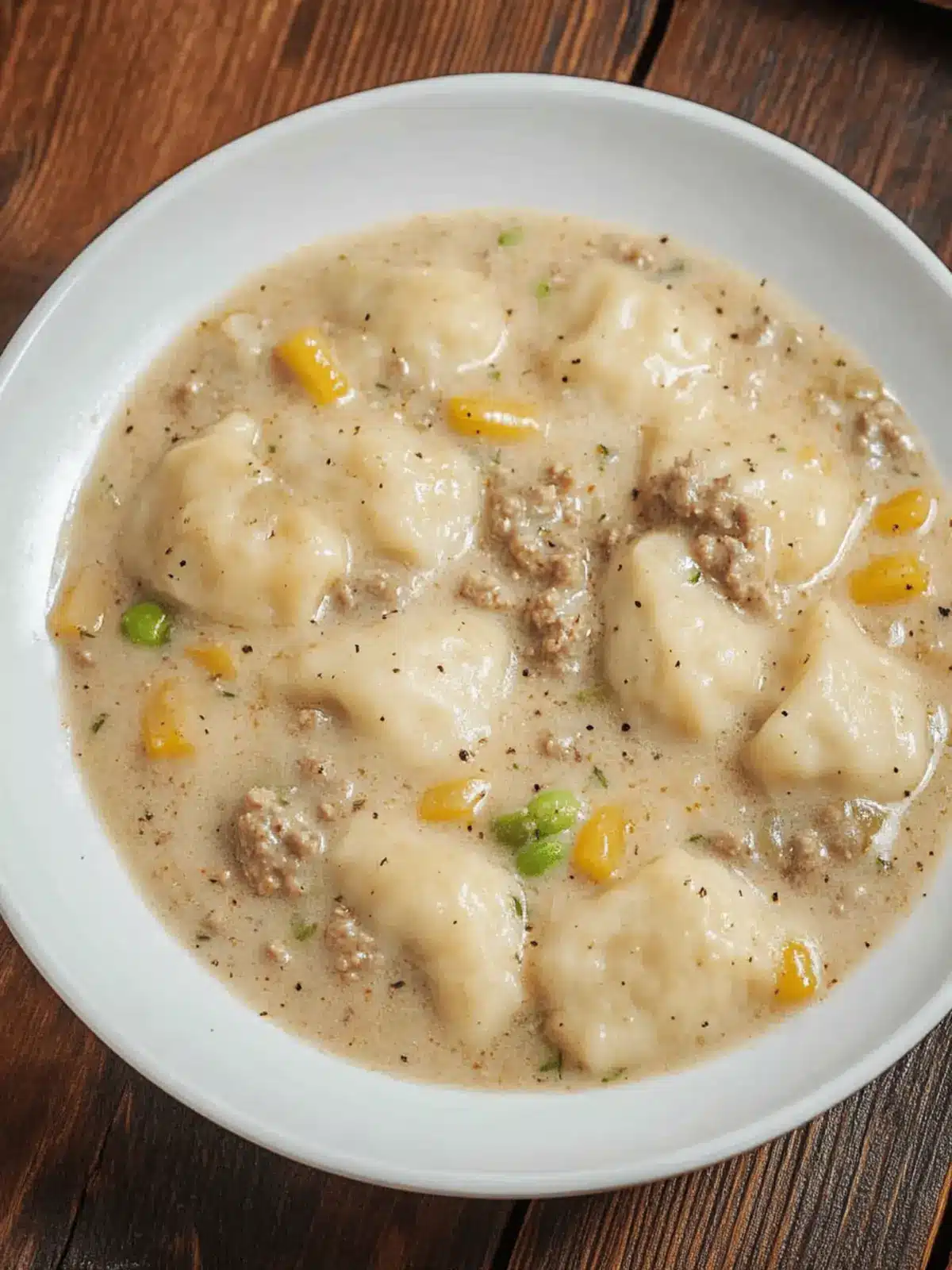 Ground Beef and Dumplings