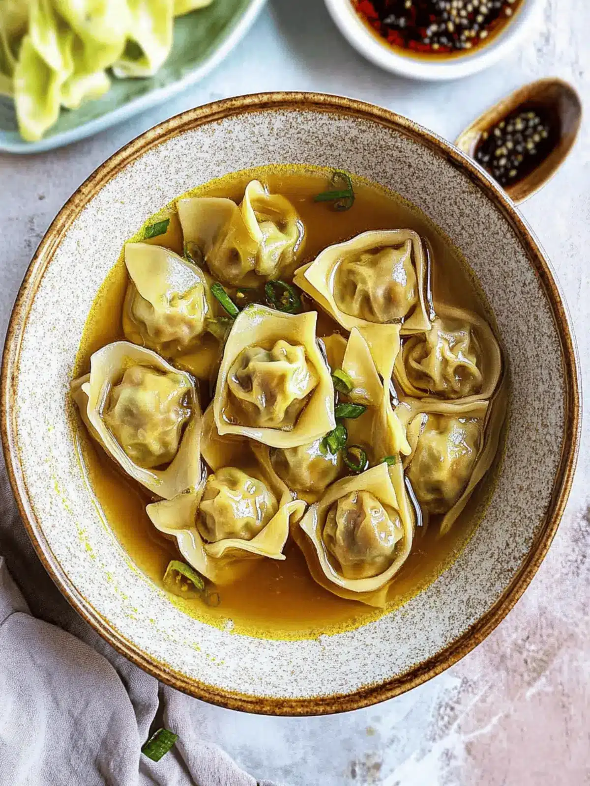 Savory Vegan Wonton Soup to Warm Your Soul and Satisfy