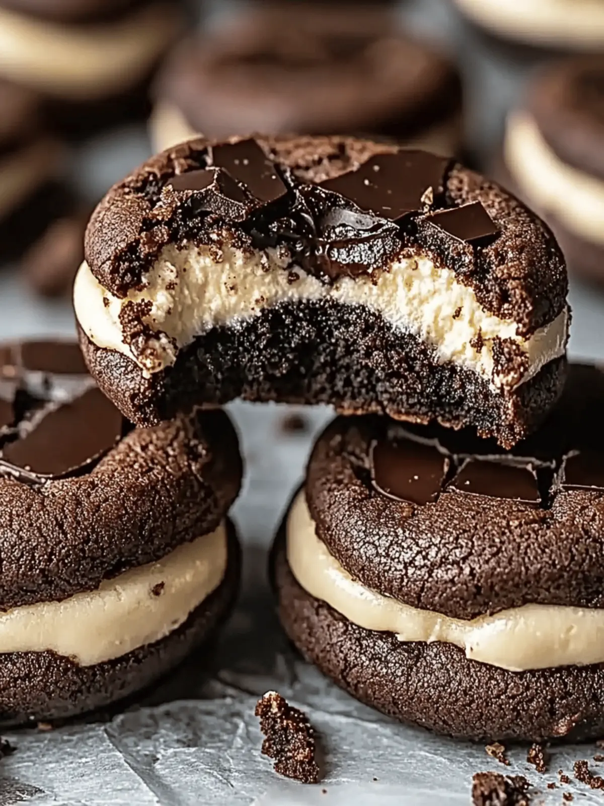 Choco Cheesecake Cookie Bites