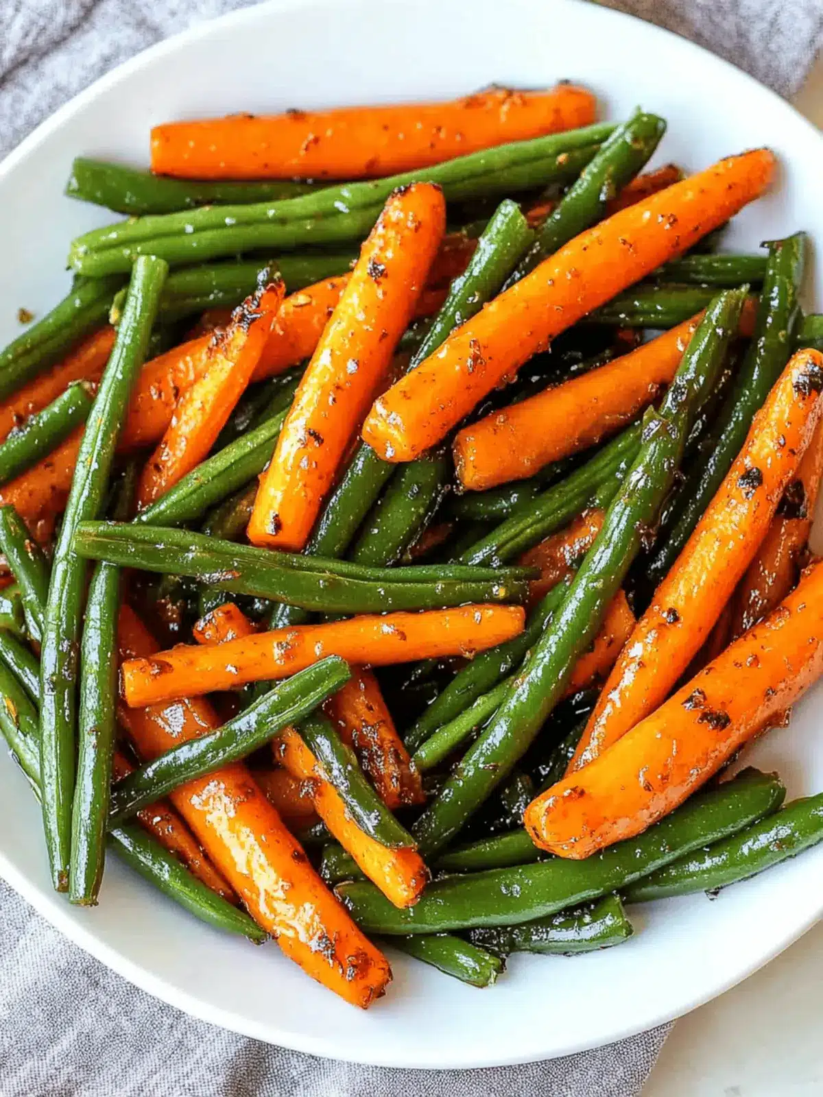 Honey Glazed Carrots & Green Beans: Quick, Flavorful Delight
