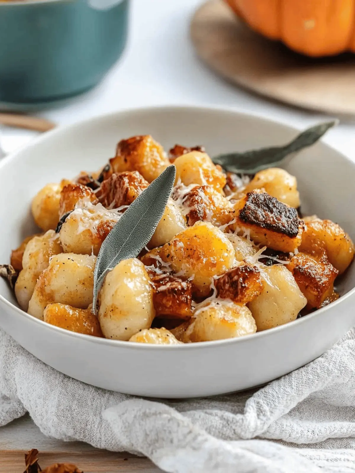 Air Fryer Pumpkin Gnocchi Bake
