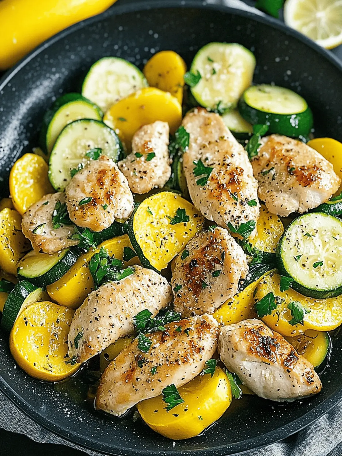 Savor Chicken with Zucchini and Squash for a Wholesome Dinner