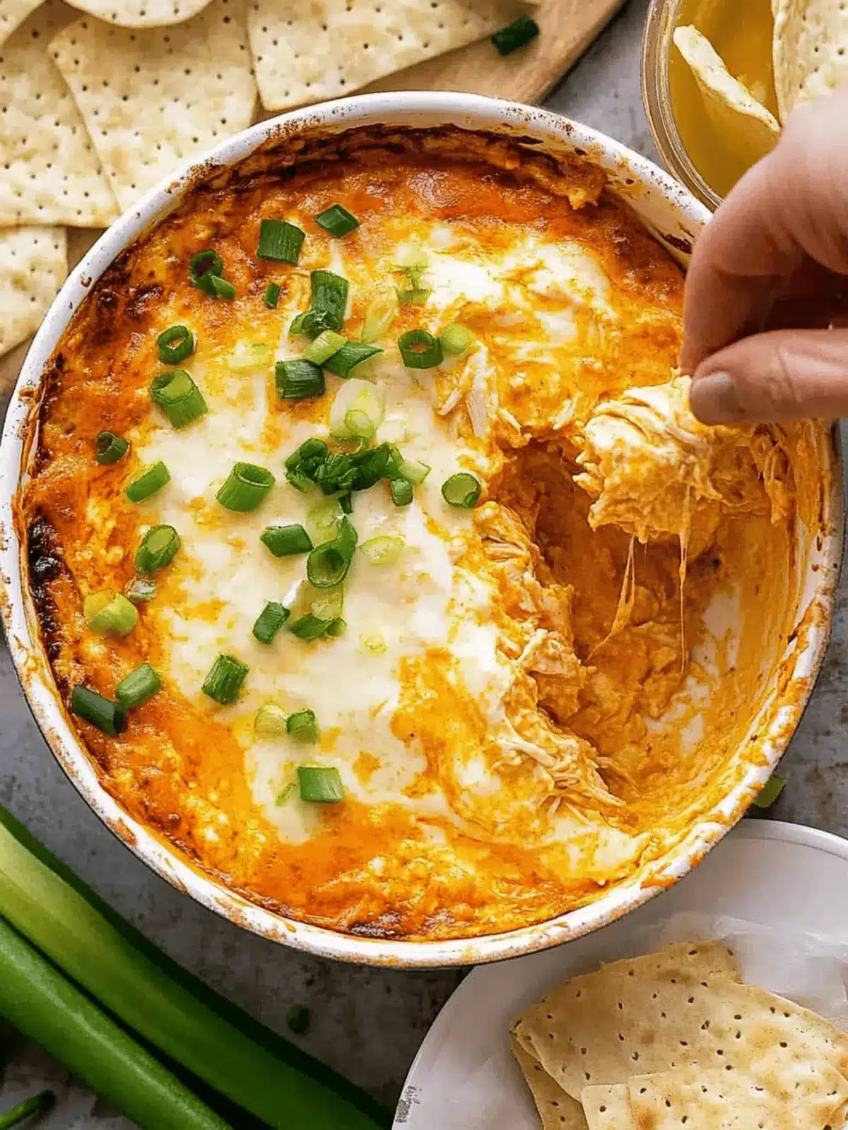 Spicy & Creamy Buffalo Chicken Dip