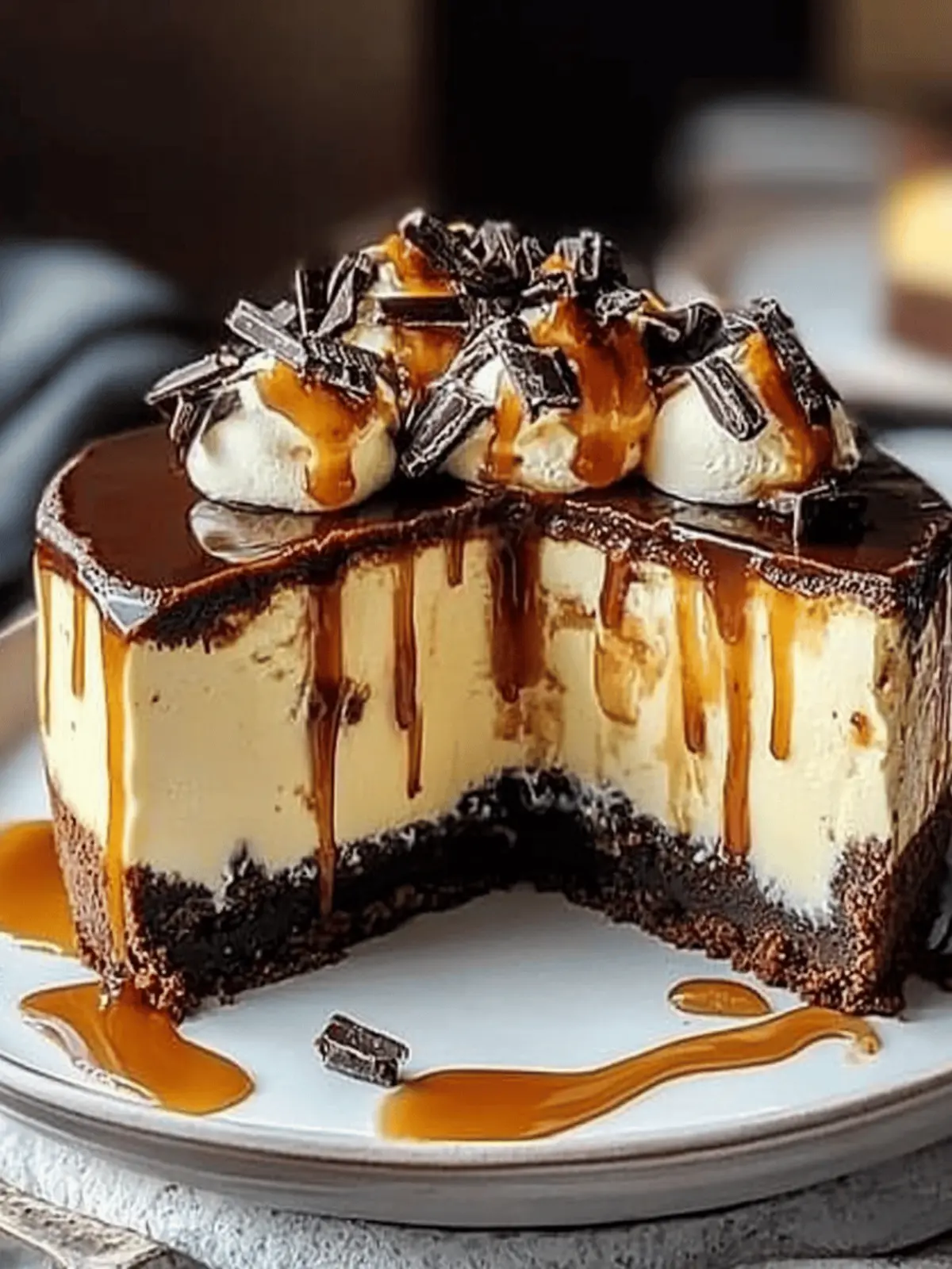 Caramel Brownie Cheesecake