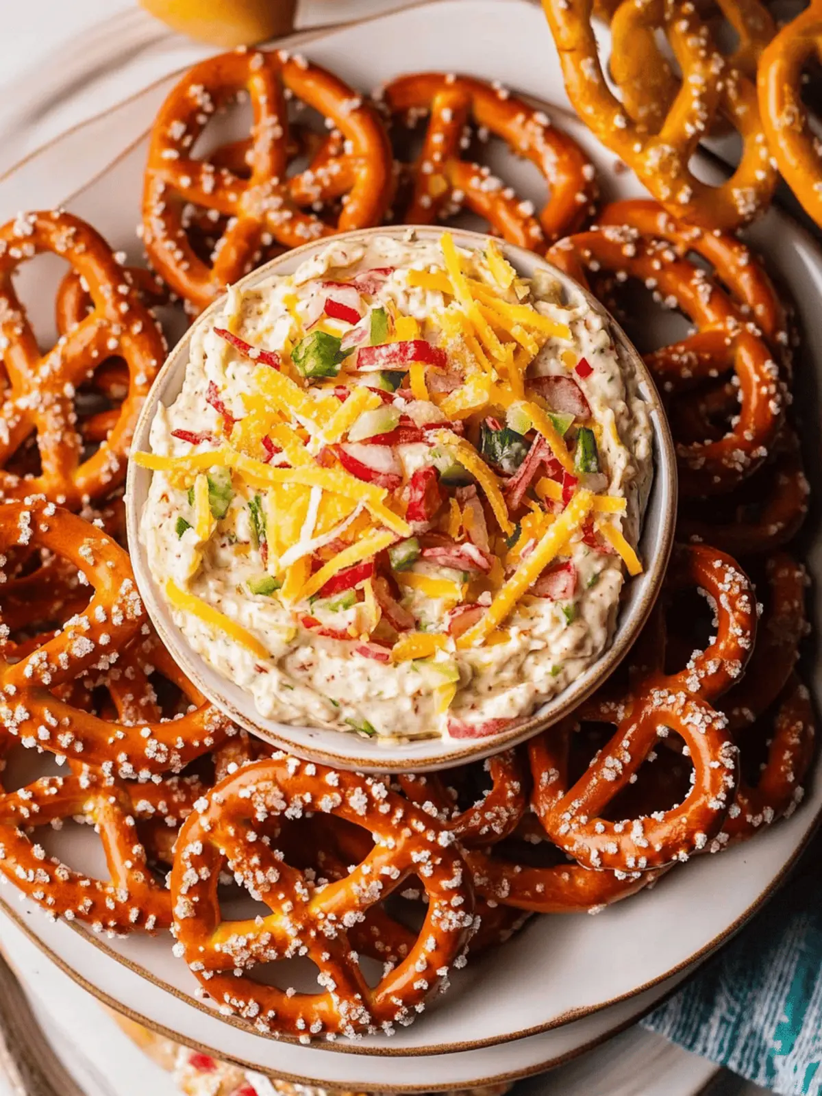 Creamy Pretzel Dip with Savory Bacon in Just 10 Minutes