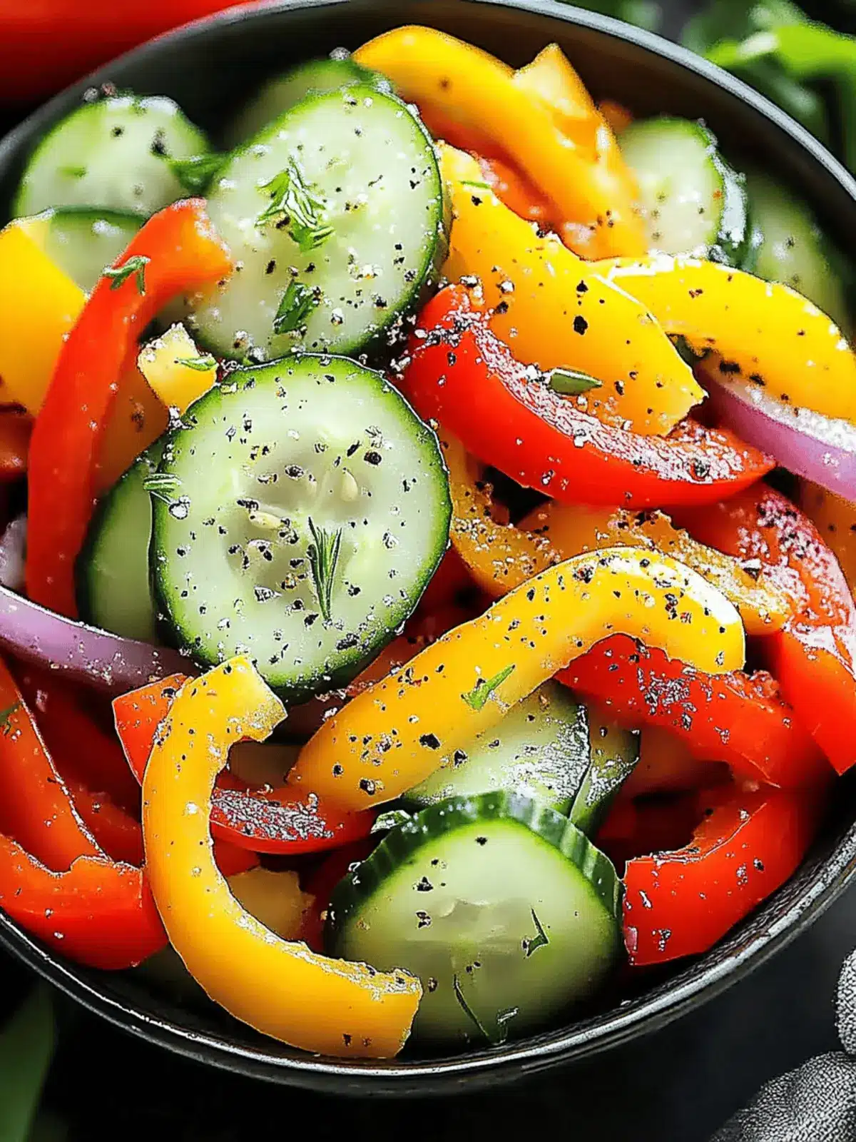 Cucumber Sweet Pepper Salad