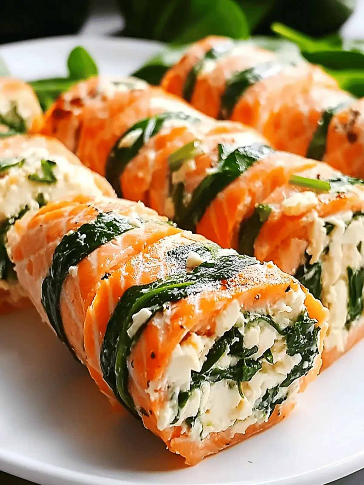 Spinach & Feta Stuffed Salmon Pinwheels for Dinner Bliss