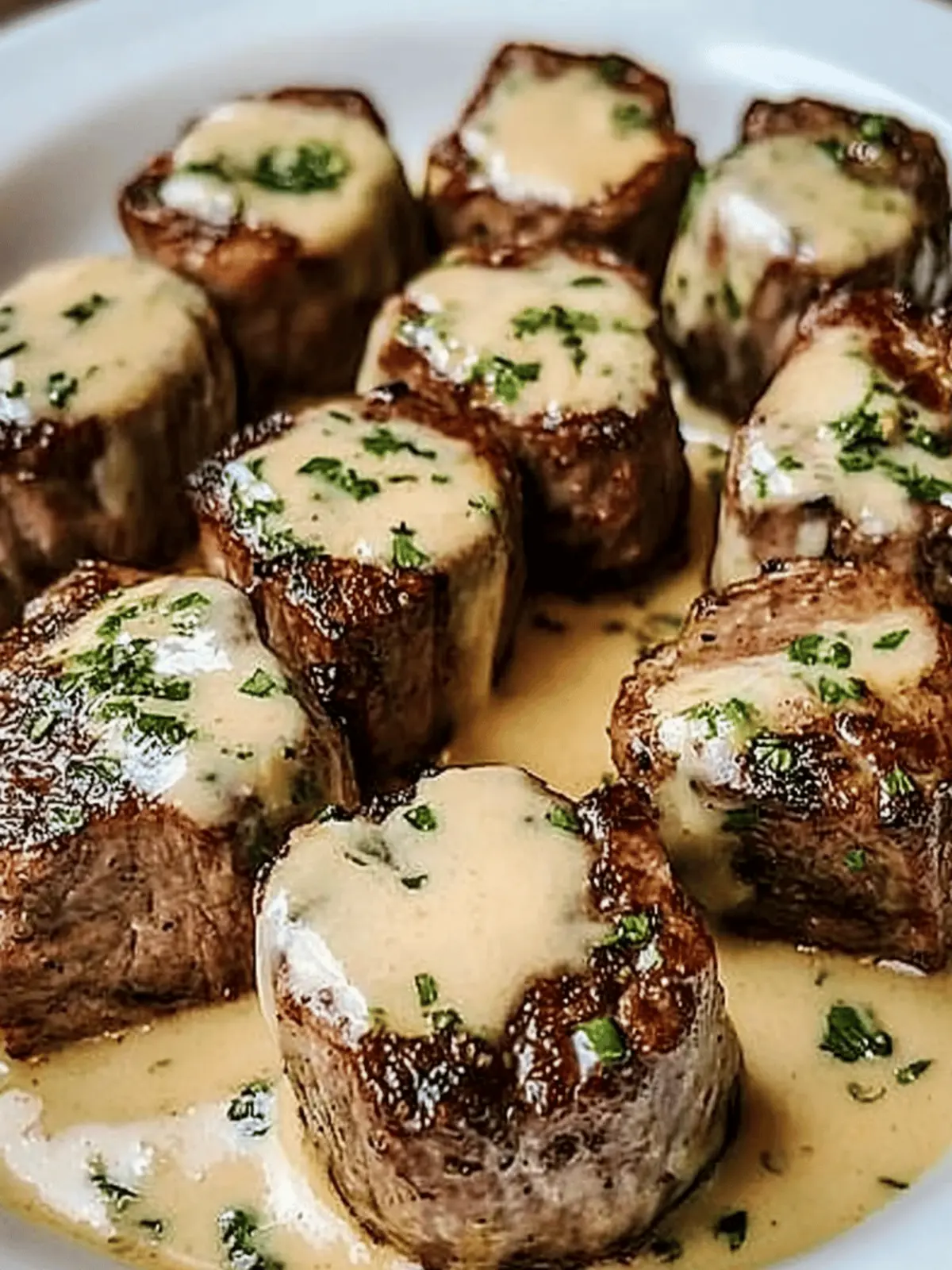 Garlic Butter Steak Bites with Rich Parmesan Cream Sauce Bliss