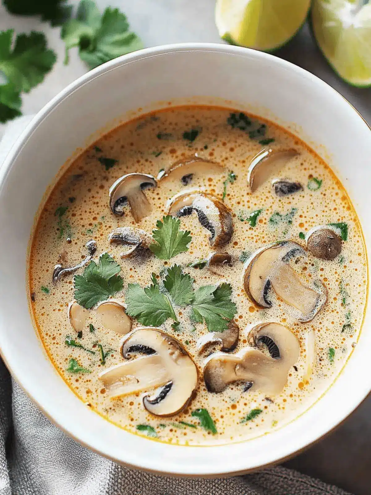 Thai Coconut Soup with Mushrooms