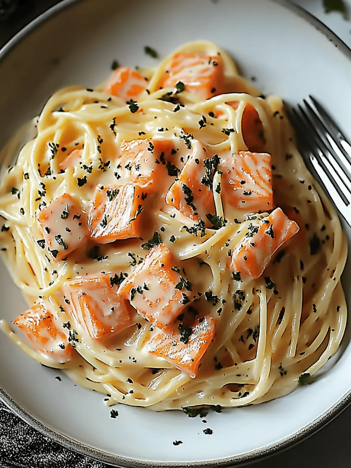 Smoked Salmon Carbonara