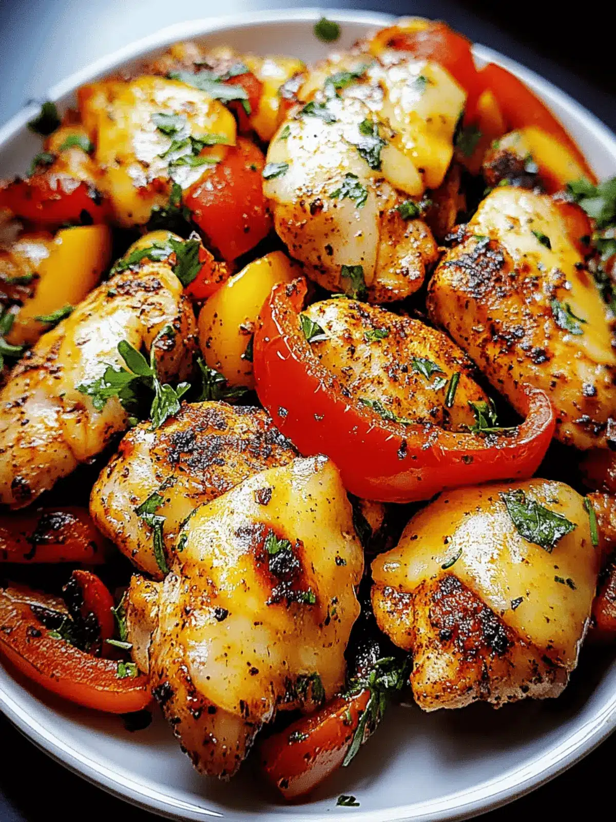 Cajun Chicken with Bell Peppers: A Flavorful One-Pan Delight