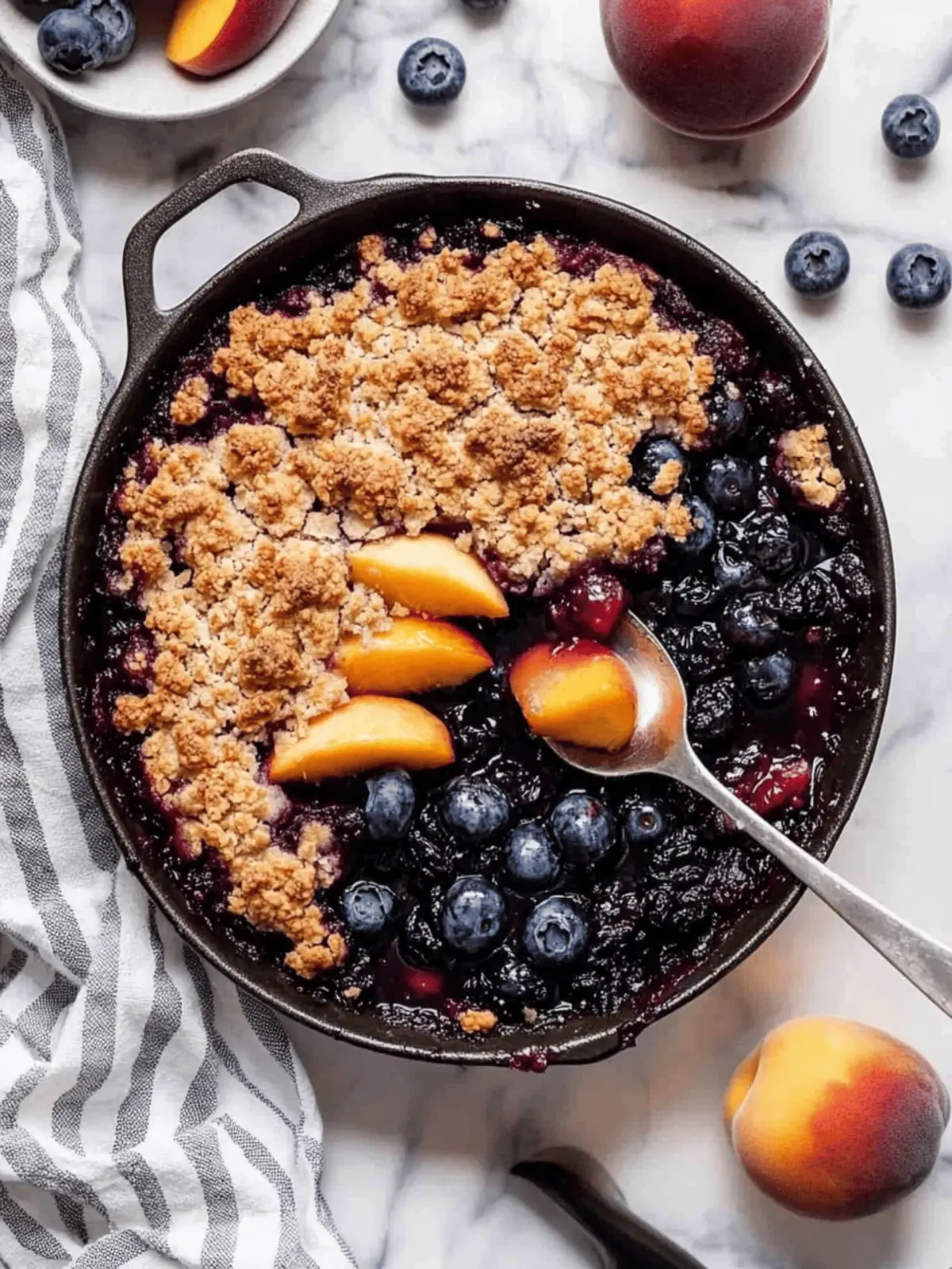 Blueberry Peach Crumble