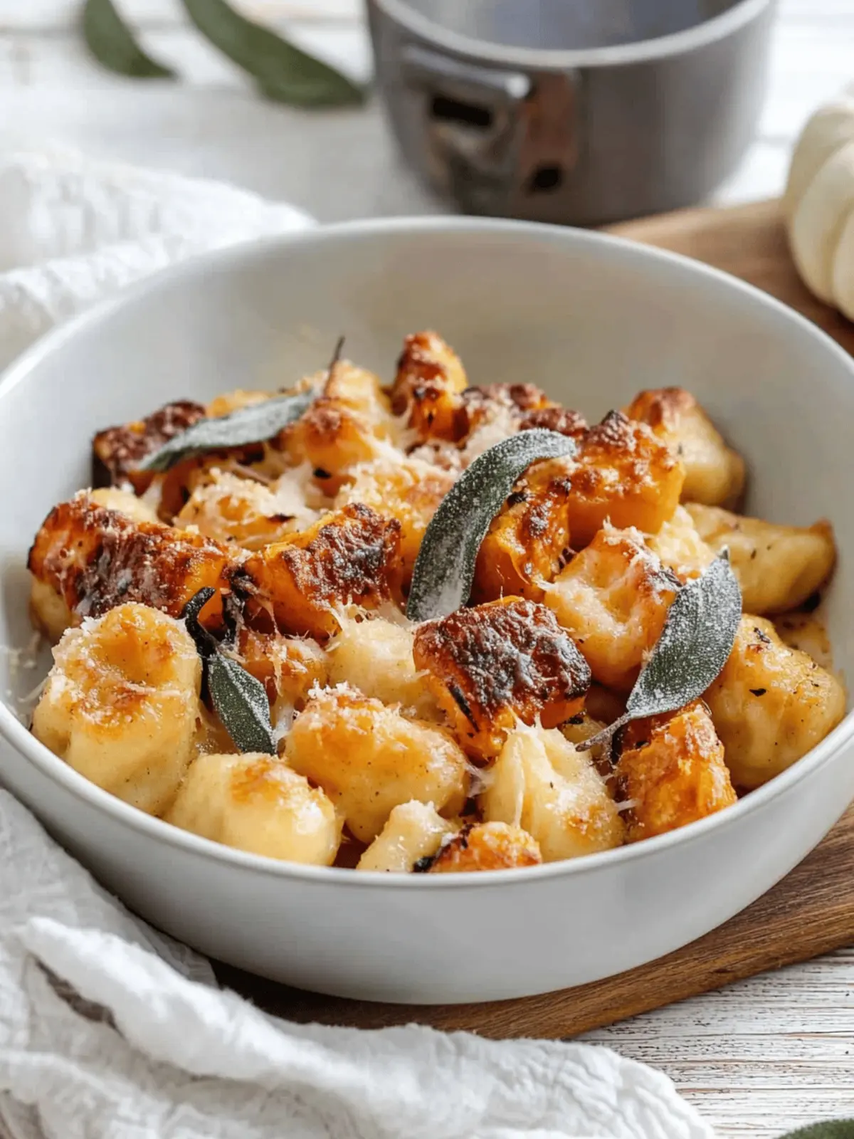 Air Fryer Pumpkin Gnocchi Bake