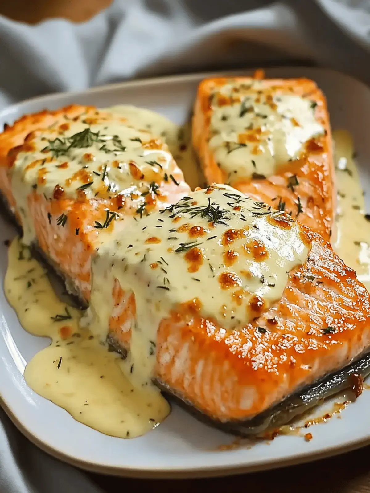 Baked Salmon with Mayo and Cheese for a Simple Gourmet Dinner