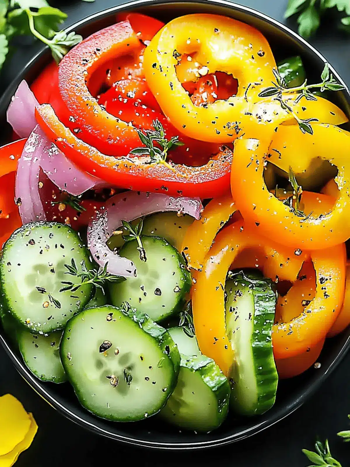 Cucumber Sweet Pepper Salad