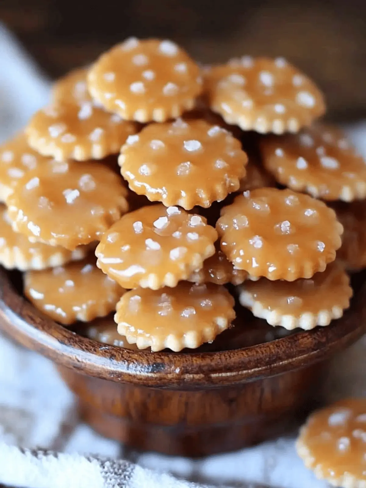 Salted Caramel Cracker Bites