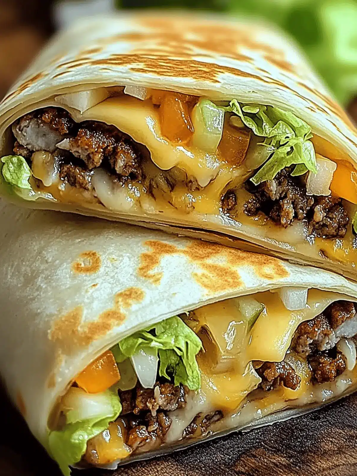 Homemade Big Mac Wraps
