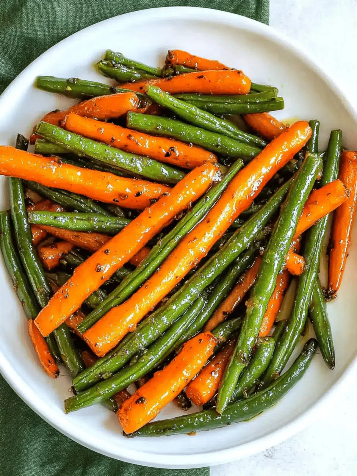 Honey Glazed Carrots & Green Beans: Quick, Flavorful Delight