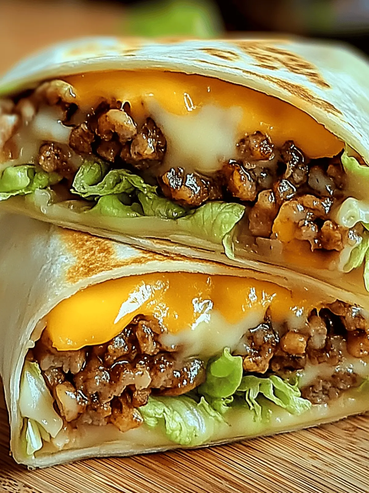 Homemade Big Mac Wraps