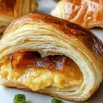 Maple Mustard Croissant Breakfast Sandwiches