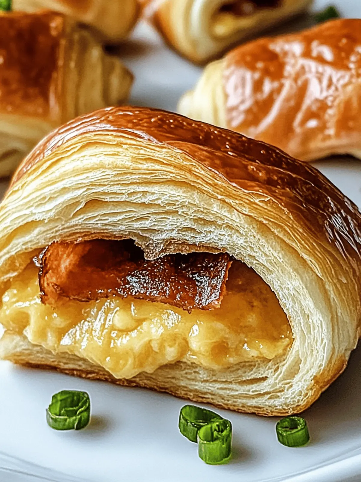 Maple Mustard Croissant Breakfast Sandwiches