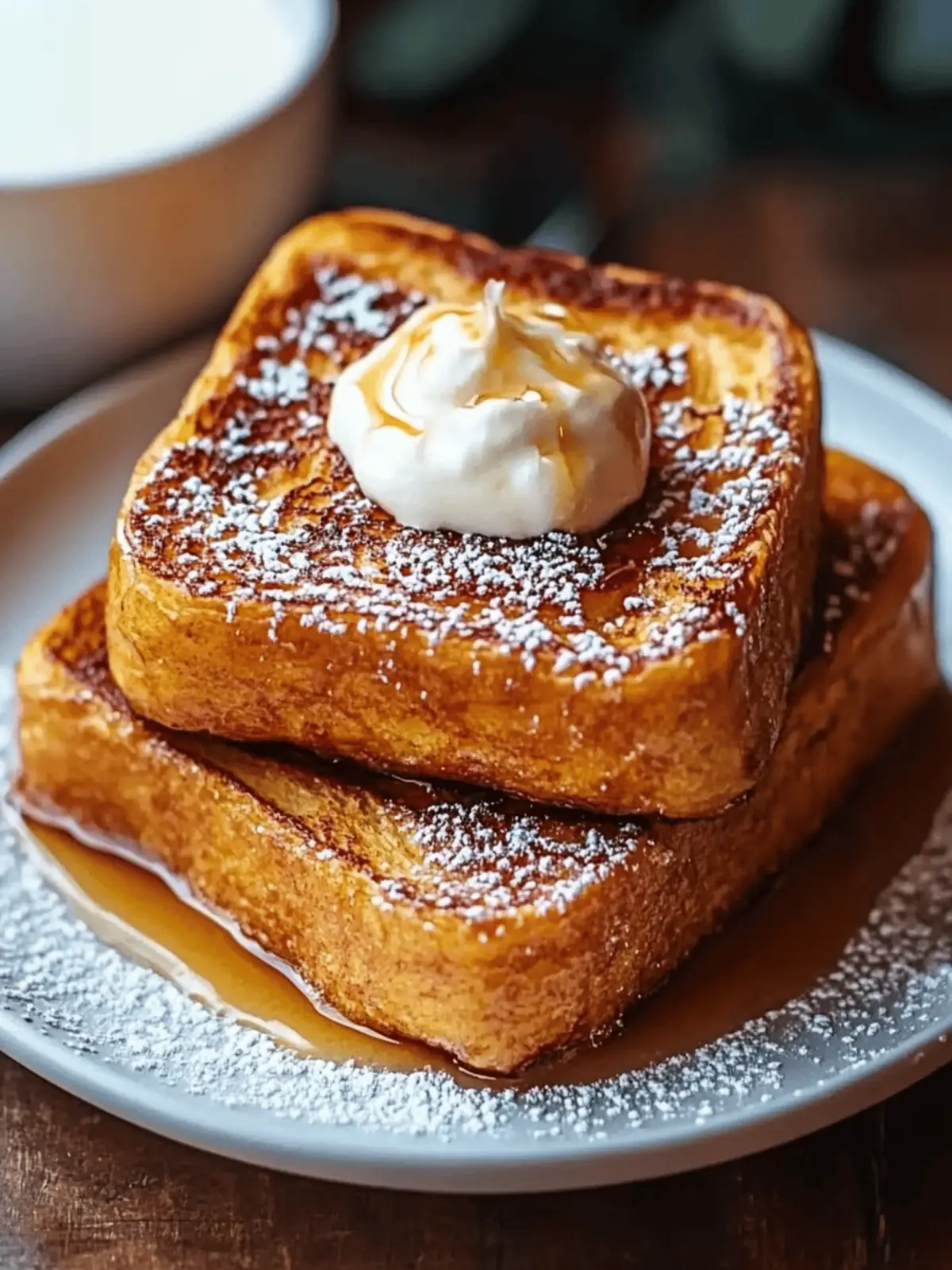 Pumpkin French Toast Breakfast