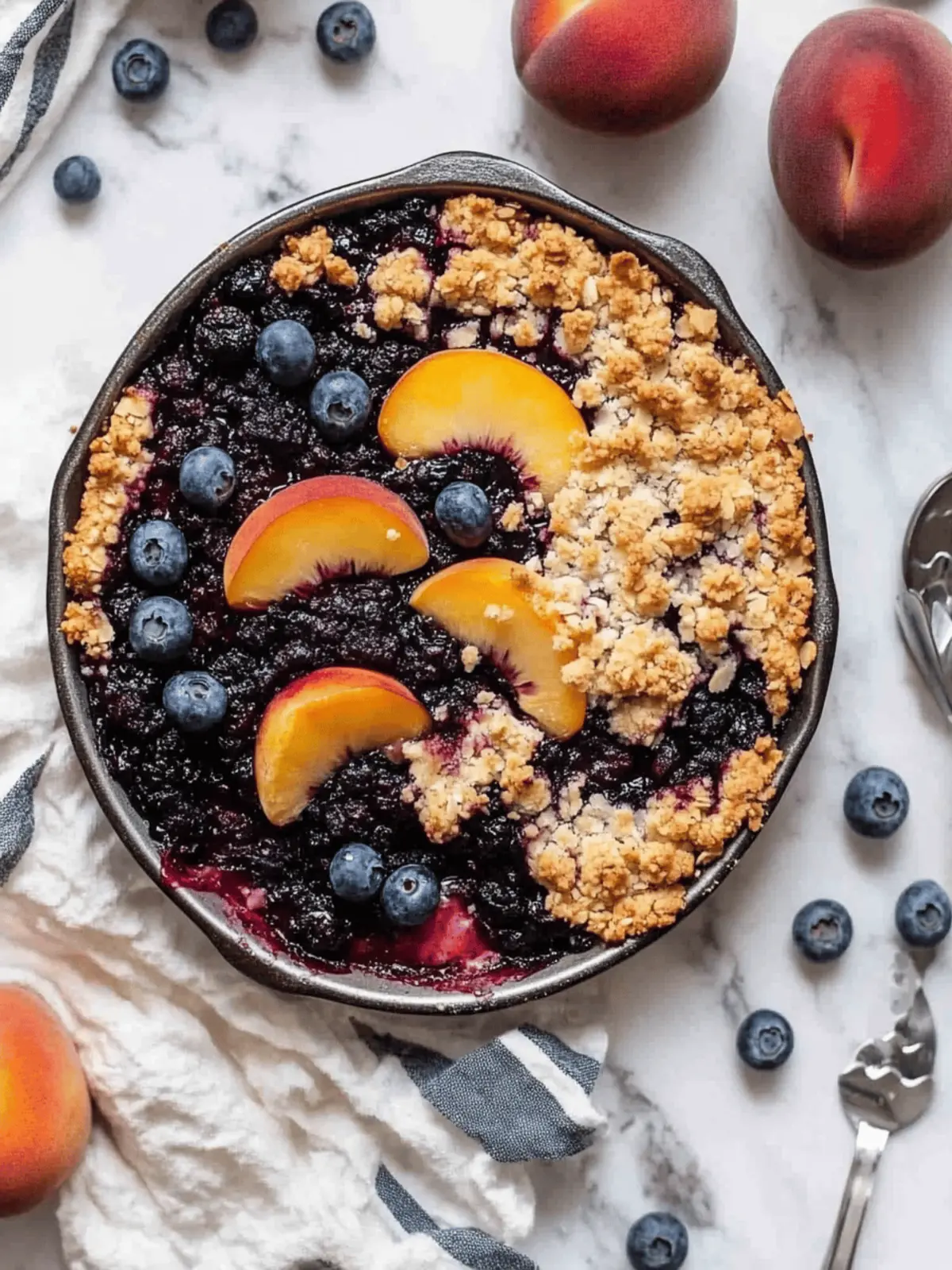 Blueberry Peach Crumble