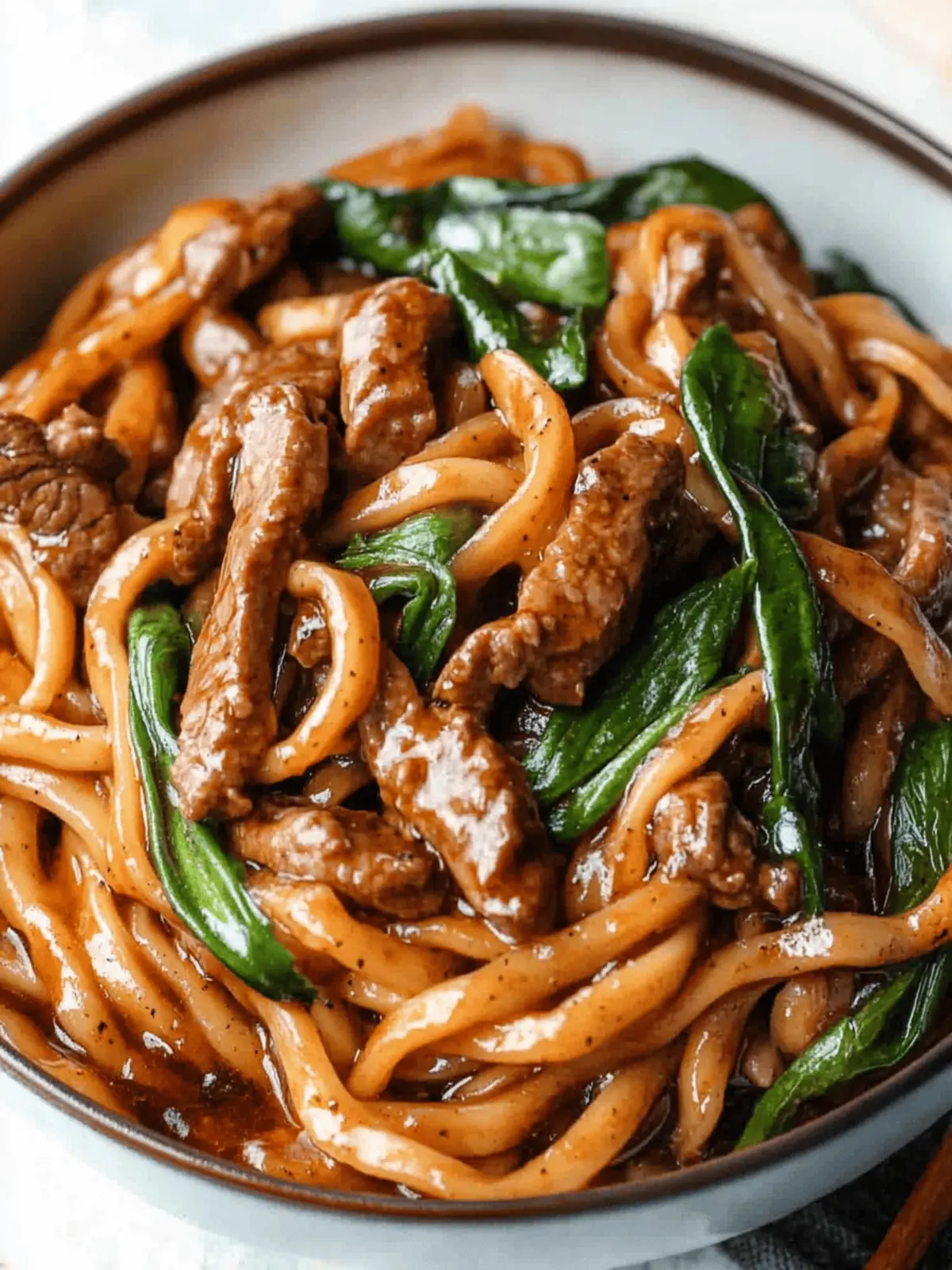 Simple Black Pepper Beef Udon: Quick Comfort Food Bliss