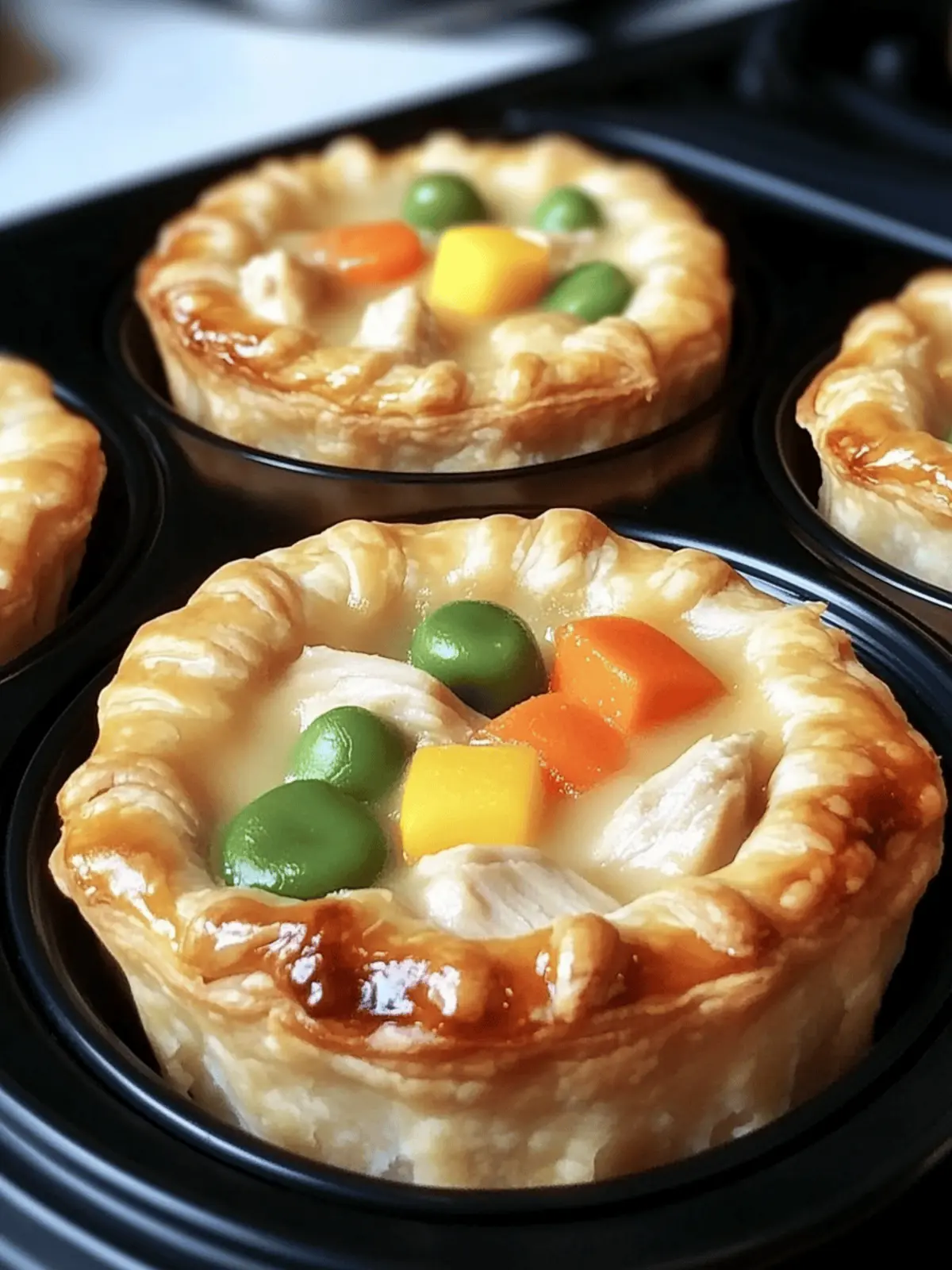 Mini Chicken Pot Pies Muffins