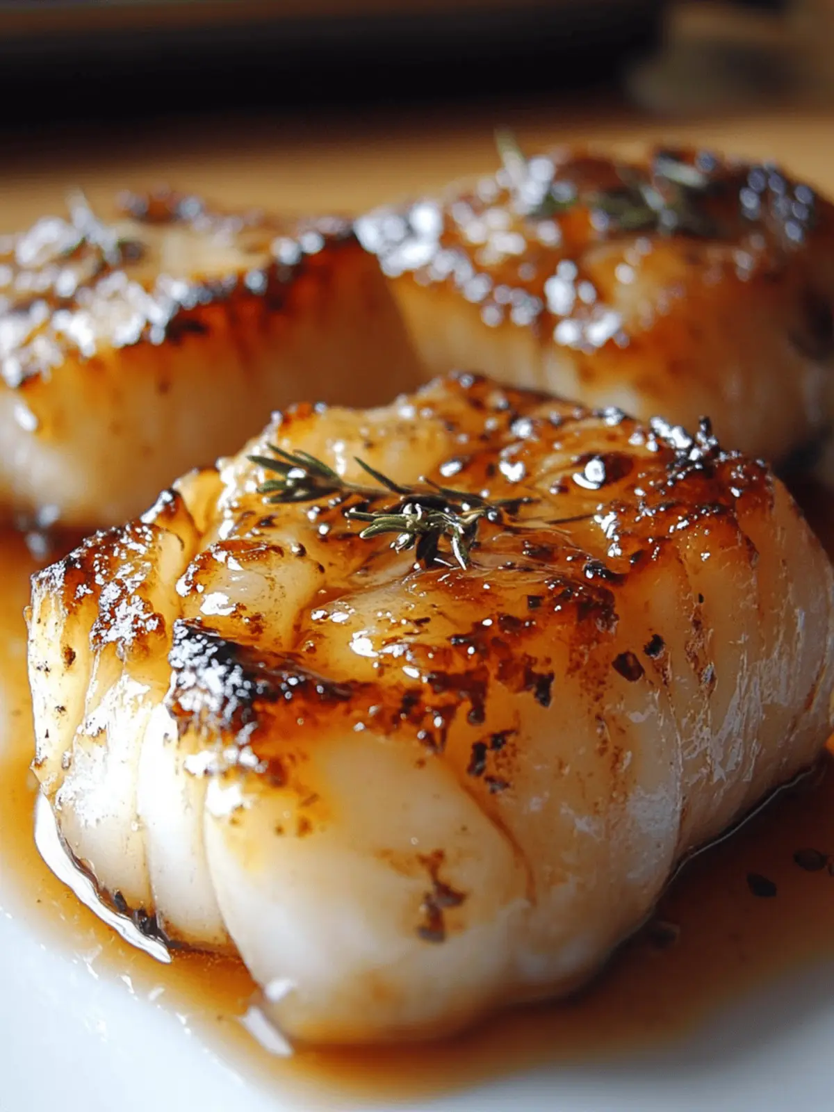 Baked Honey Marinated Cod